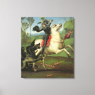 St George som kämpar med draken Canvastryck