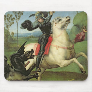 St George som kämpar med draken Musmatta