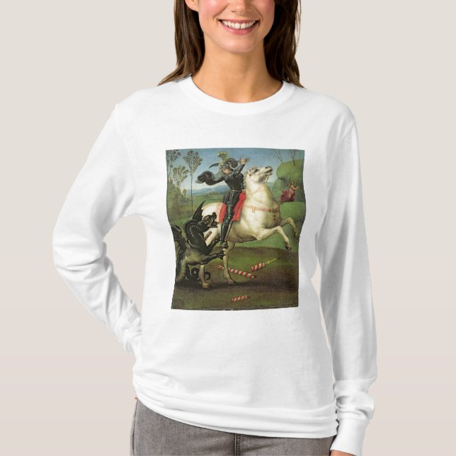 St George som kämpar med draken T-shirt (Framsida)