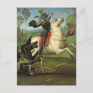 St George som kämpar med draken Vykort