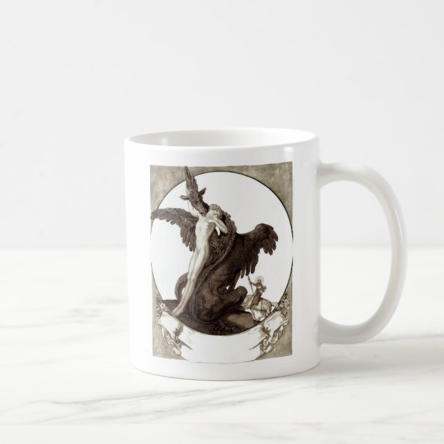 St George som räddar en jungfru från en drake Kaffemugg (Höger)
