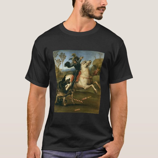 St George som slåss draken T-shirt (Framsida)