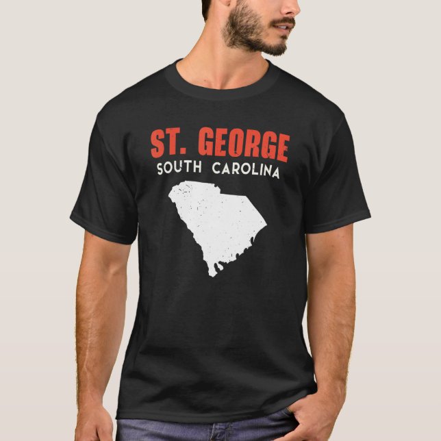 St George South Carolina USA State America Travel T Shirt (Framsida)