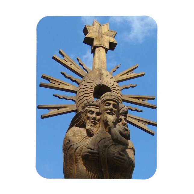 St. George Statue, Vilkija, LITAUEN — Magnet (Vertikal)