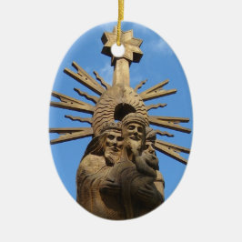 St. George Statue, Vilkija, LITHUANIA Julgransprydnad Keramik