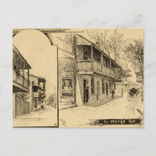 St. George Street, St. Augustine, Florida Vykort