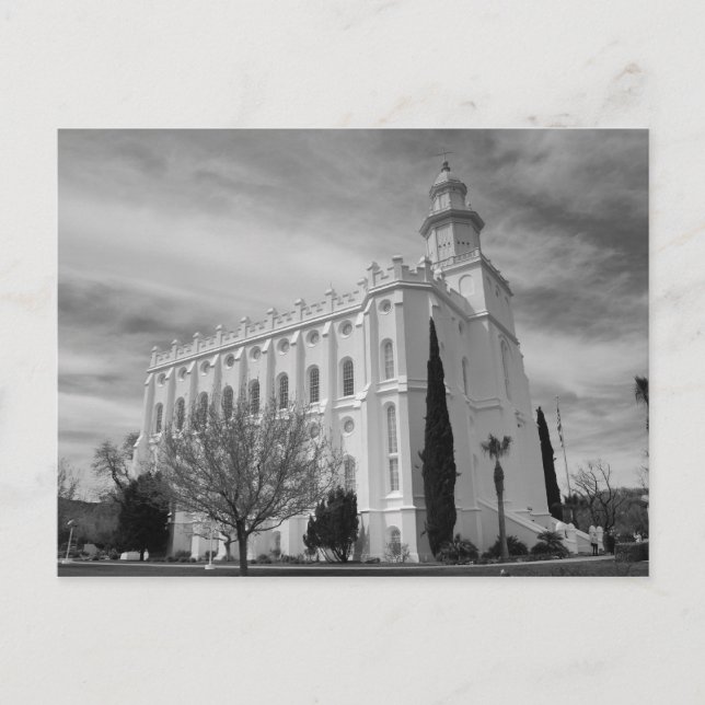 St. George Utah Mormon Temple Vykort (Framsida)