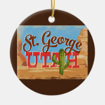 St George Utah Tecknad Desert Vintage resor