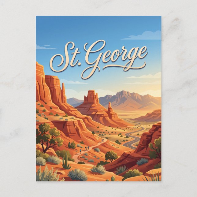 St. George, Utah Vykort (Framsida)