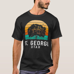 St George Vintage Sunset Utah Souvenir Premium T Shirt