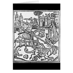 St George vs draken Hälsningskort