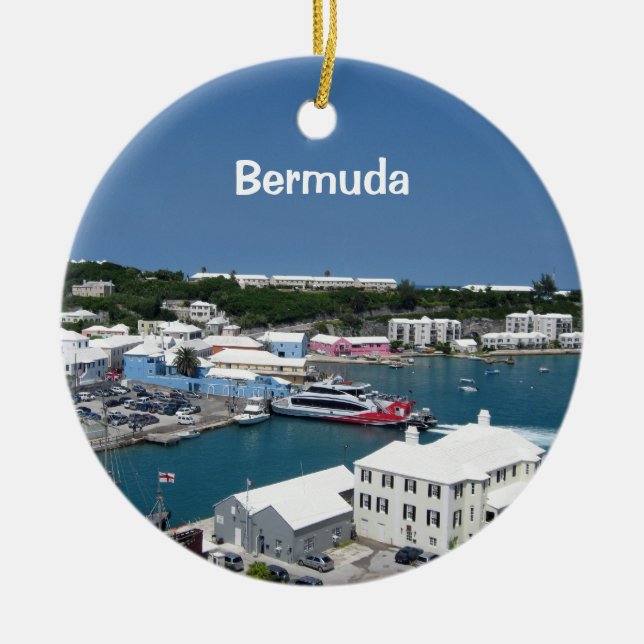 St. Georges, Bermuda Julgransprydnad Keramik (Framsidan)