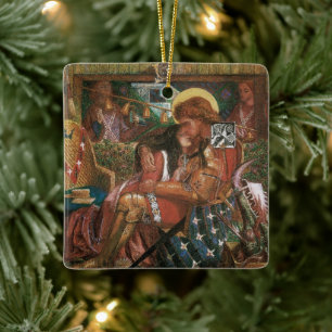 St Georges bröllop, prinsessan Sabra av Rossetti Julgransprydnad Keramik