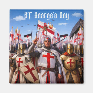 St Georges Day Fyrskåpsmagnet Magnet