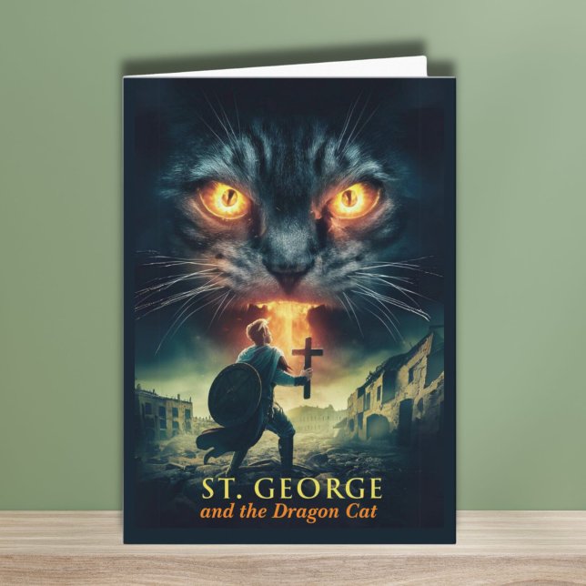St. Georges Day, Saint George och Dragon Kort (Skapare uppladdad)