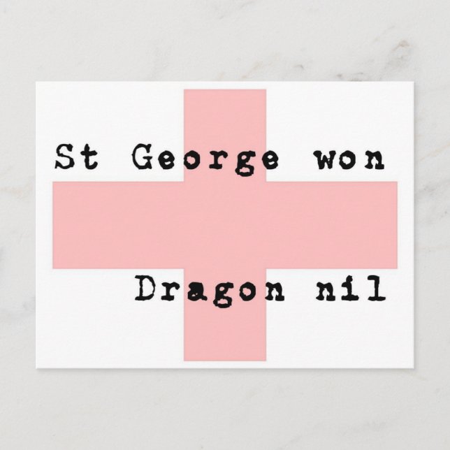 St George's Day Vykort (Framsida)