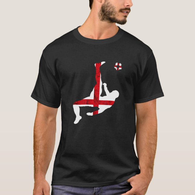 St George's Kor Rugby Team England Flagga English T Shirt (Framsida)