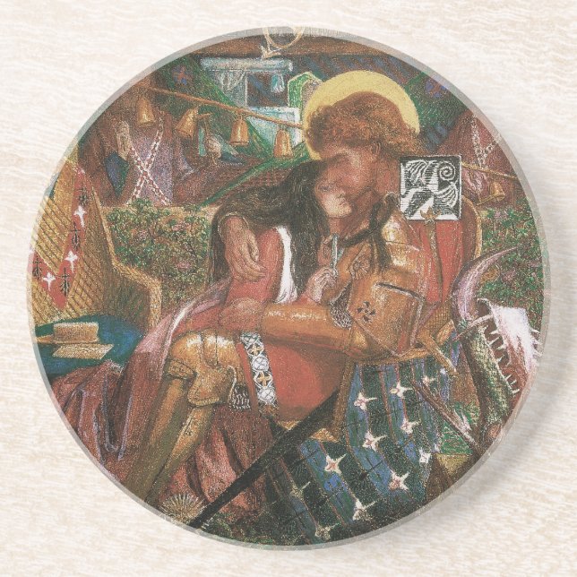St Georges och prinsessan Sabras bröllop av Rosset Underlägg Sandsten (Framsidan)