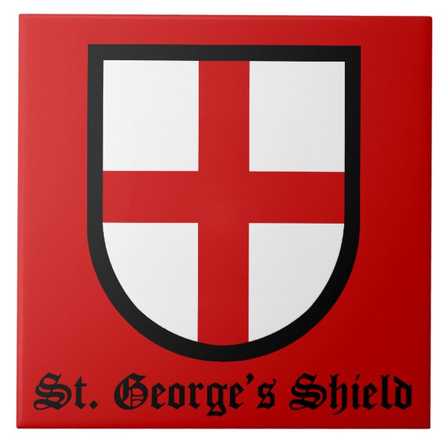 St. George's Shield Kakelplatta (Framsidan)