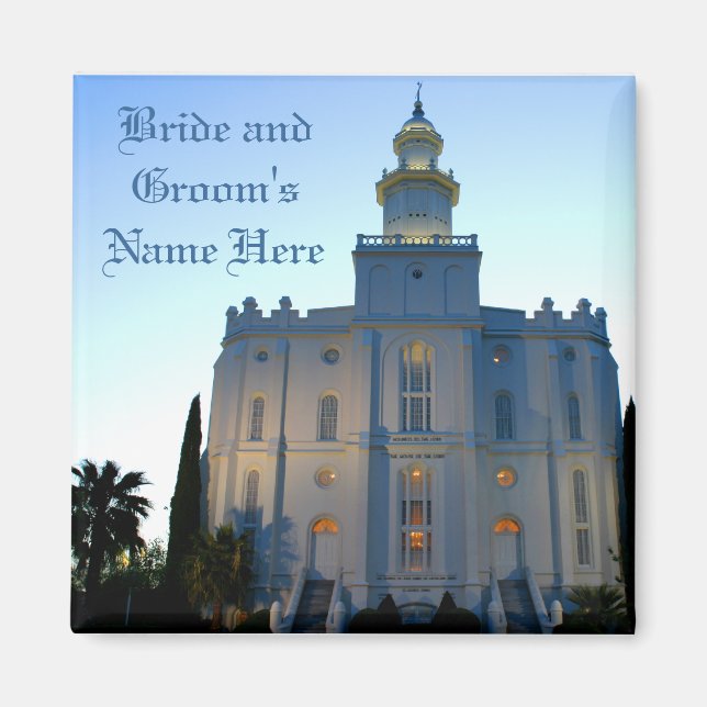 St.GeorgeTemple-Magnet-Anpassade Magnet (Framsidan)