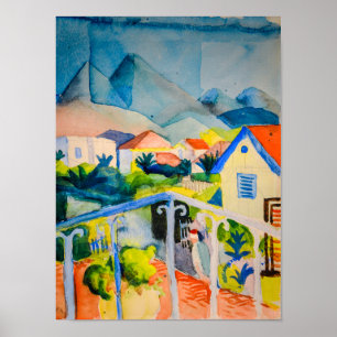 St Germain nära Tunis Auguste Macke Poster
