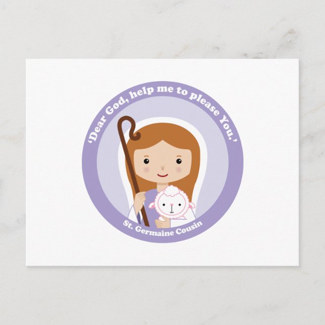 St. Germaine Cousin Vykort (Framsida)