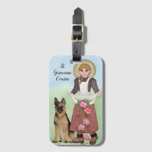 St. Germaine Patron of Sick, missbrukat sårbar Bagagebricka