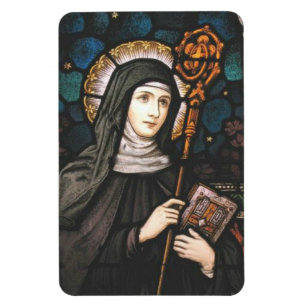 St. Gertrude av den Nivelles skyddshelgonet av Magnet