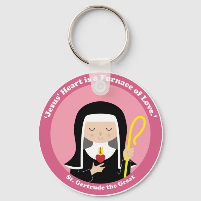 St. Gertrude Underbaren Nyckelring (Framsida)