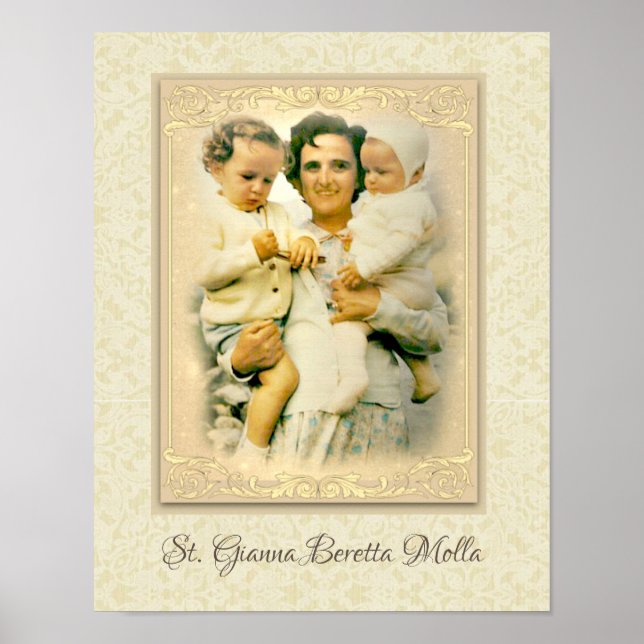 St. Gianna Beretta Molla Catholik Mor Poster (Framsidan)