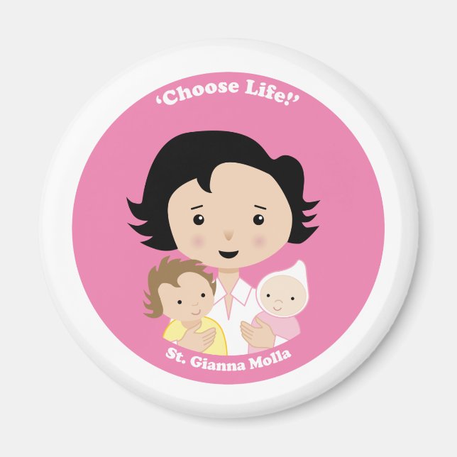 St. Gianna Molla Magnet (Framsidan)