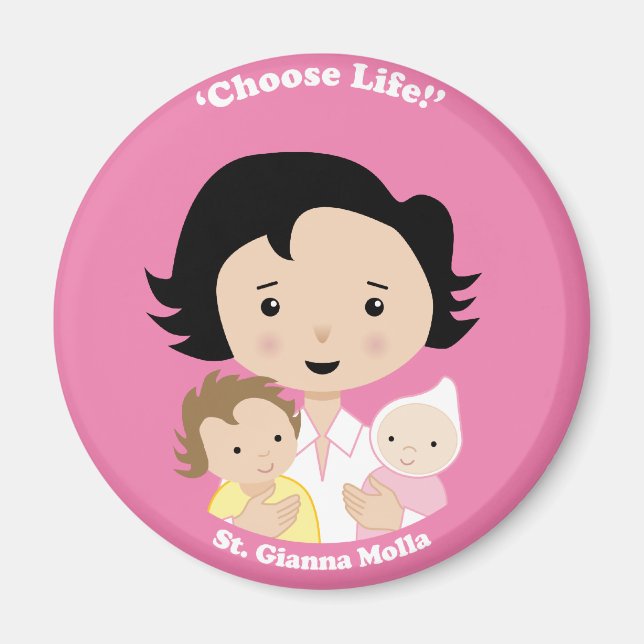 St. Gianna Molla Magnet (Framsidan)