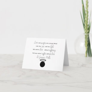 St. Gianna Molla Quote Card Kort