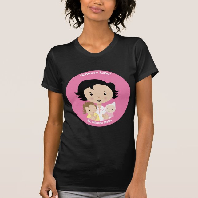 St. Gianna Molla T Shirt (Framsida)