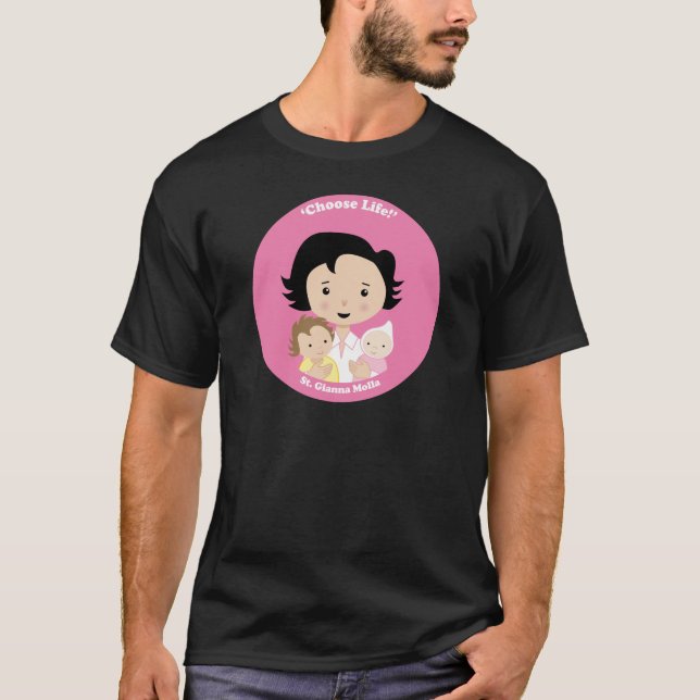 St. Gianna Molla Tee Shirt (Framsida)