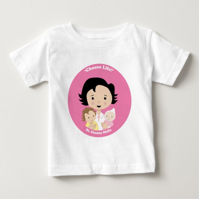 St. Gianna Molla Tee Shirt (Framsida)