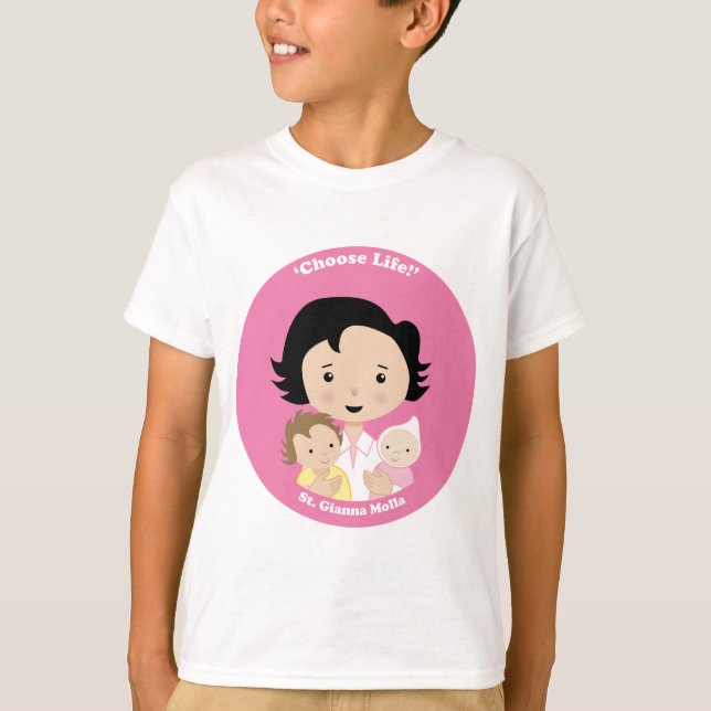 St. Gianna Molla Tee Shirt (Framsida)