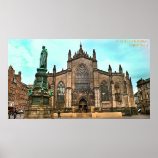 st giles cathedral edinburgh poster