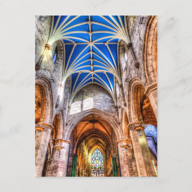 St Giles Cathedral Edinburgh Vykort (Framsida)