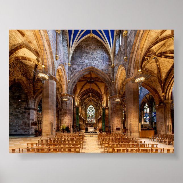 St Giles Cathedral in Edimburgh Poster (Framsidan)