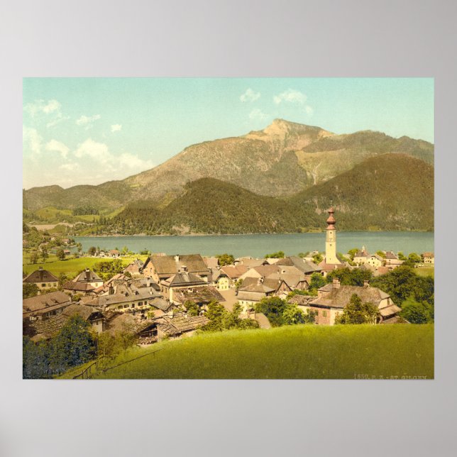 St Gilgen I i Österrike Poster (Framsidan)