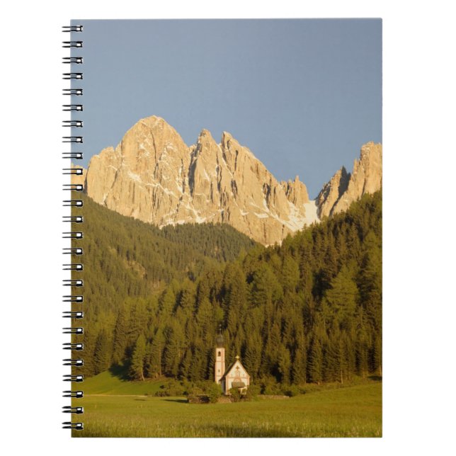 St Giovanni, Val di Funes, Dolomiterna, Italien Anteckningsbok (Framsidan)