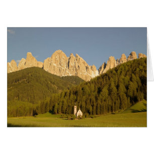 St Giovanni, Val di Funes, Dolomiterna, Italien Hälsningskort