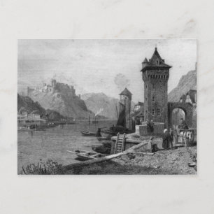 St. Goar, graverat av J. Outhwaite Vykort