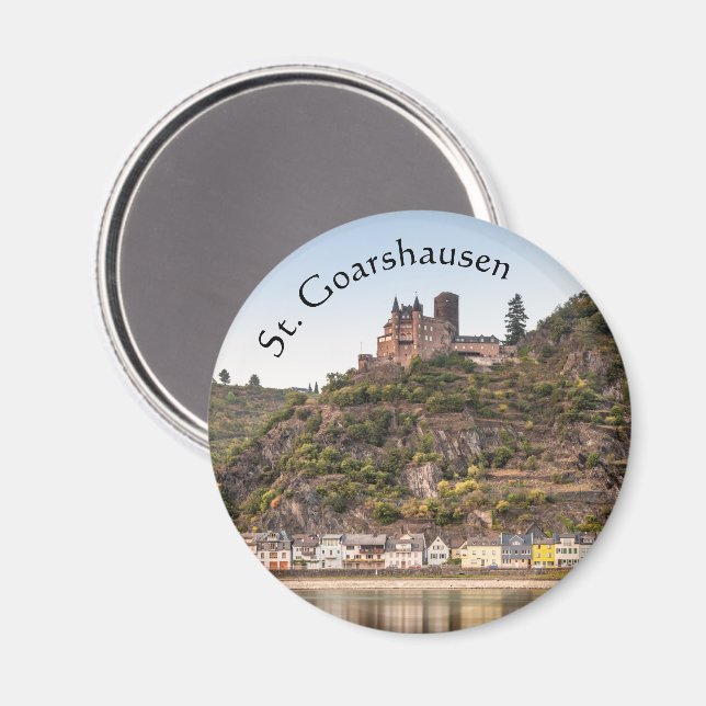 St. Goarshausen Burg Katz Magnet (Front/Back)