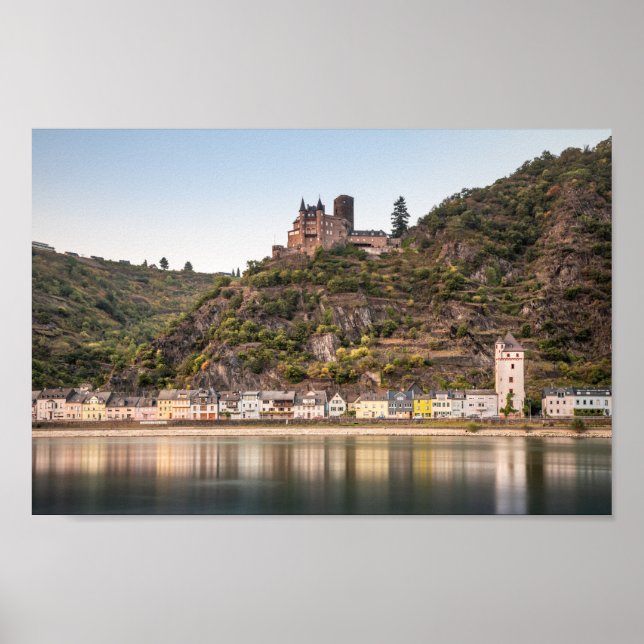 St. Goarshausen - Burg Katz Poster (Framsidan)