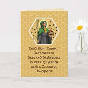 St. Gobnait of Ballyvourney (SAE 003) Hälsning Car Kort