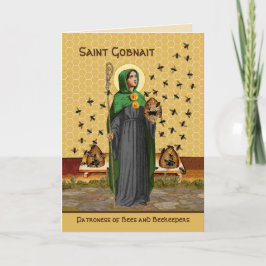 St. Gobnait of Ballyvourney (SAE 003) Hälsning Kort
