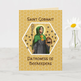 St. Gobnait of Ballyvourney (SAE 003) Hälsning Kort
