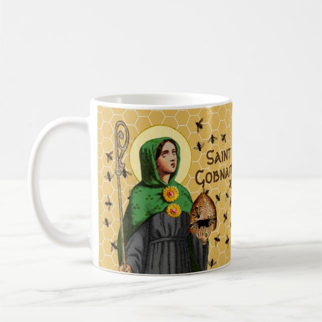 St. Gobnait of Ballyvourney (SAE 003) Kaffemugg (Vänster)